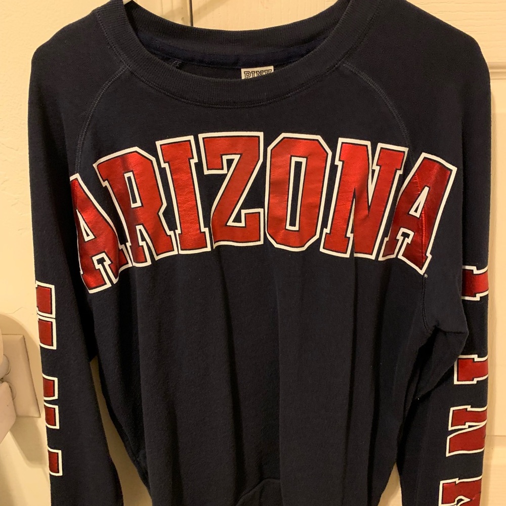 U of A (university of Arizona) pink long sleeve
